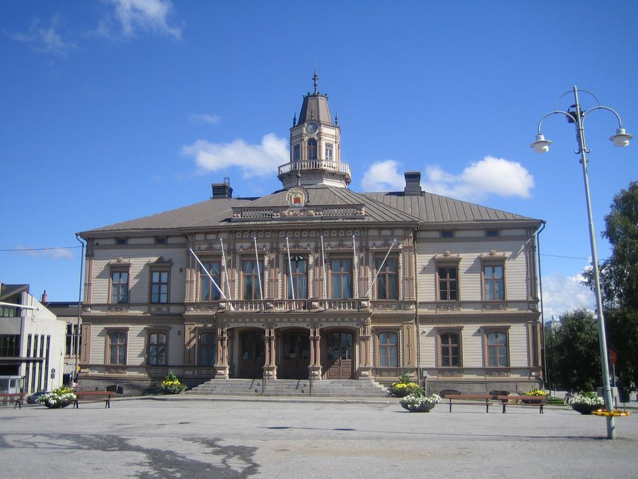 L'hôtel de ville de Jakobstad, en Finlande