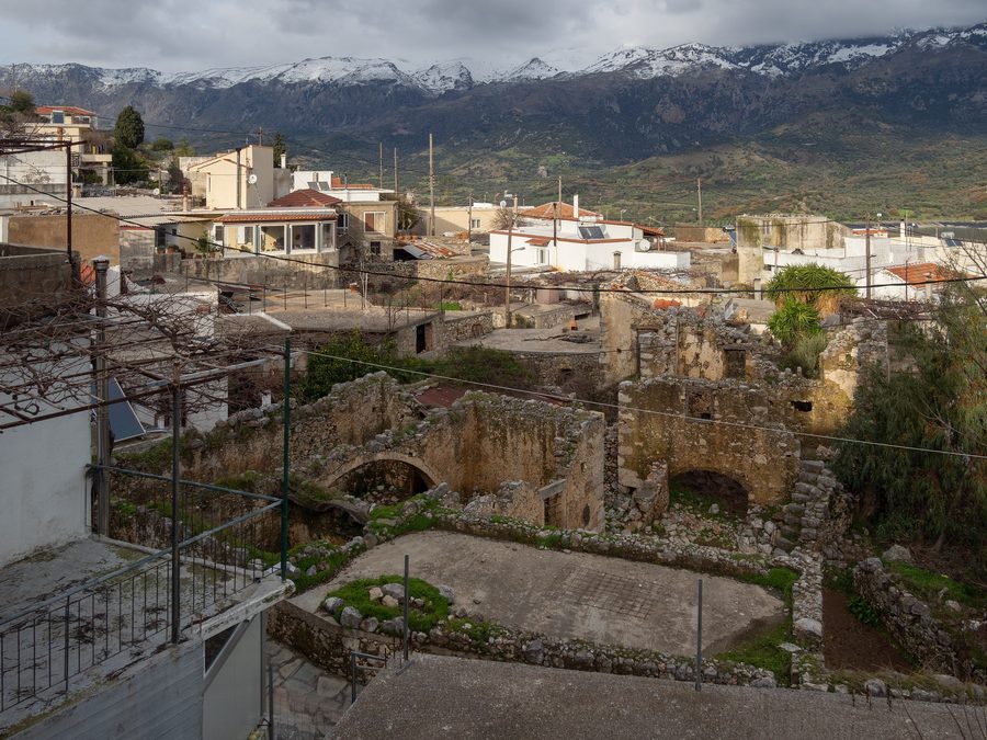 Vue de Petrochori dans l’unité régionale de Réthymnon en Crète