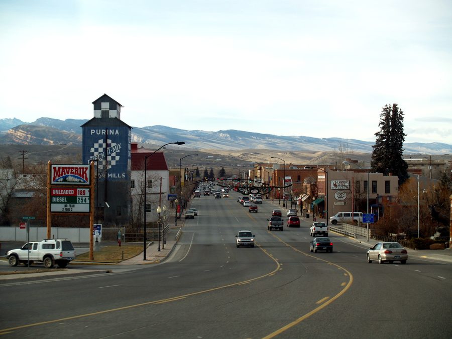 Centre-ville de Lander, Wyoming