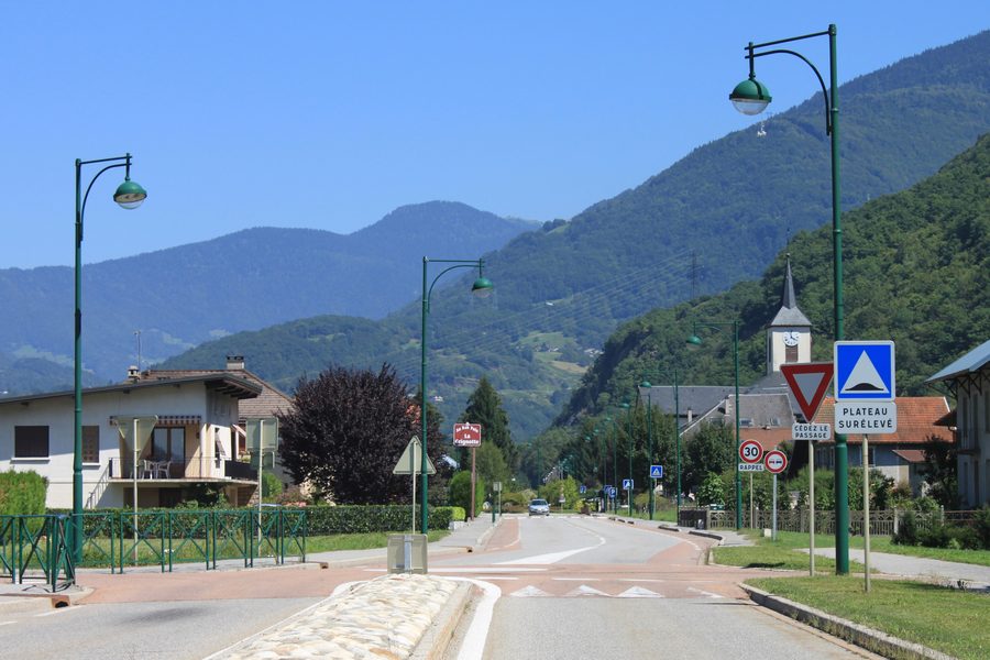 Vue de Grignon dans le département de la Savoie