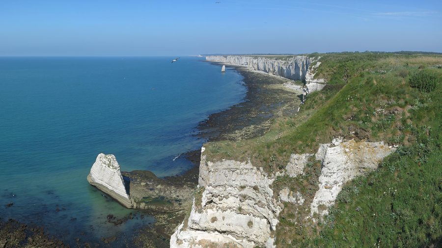 Falaises sur la côte normande
