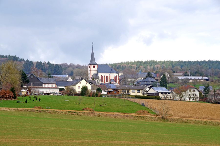 Vue de Gondelsheim depuis le sud