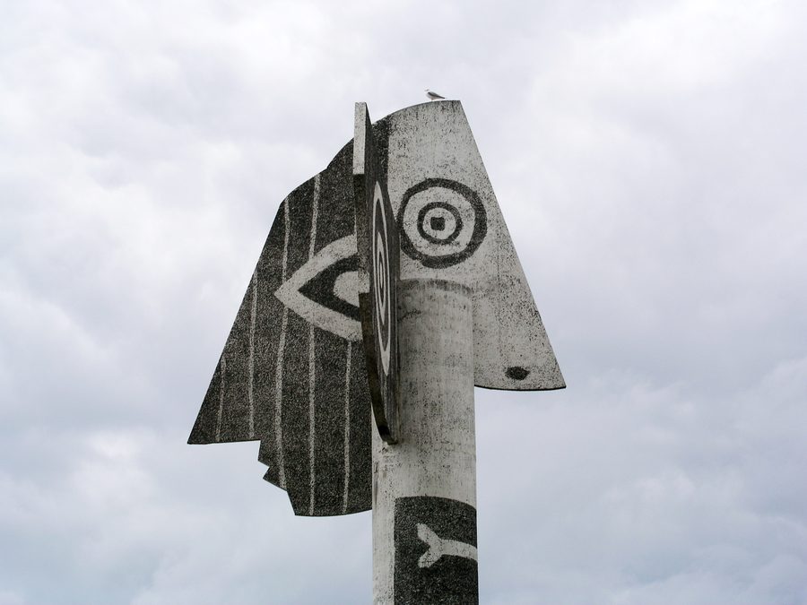 Statue de Picasso à Strandudden à Kristinehamn, Suède