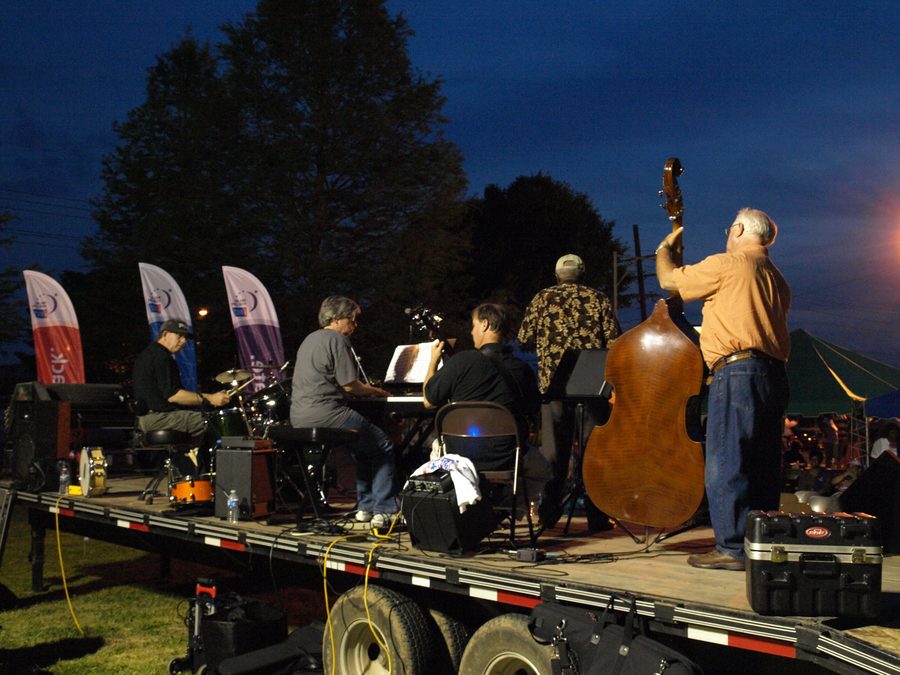 Groupe de musique lors d’un événement à Greenville, Mississippi