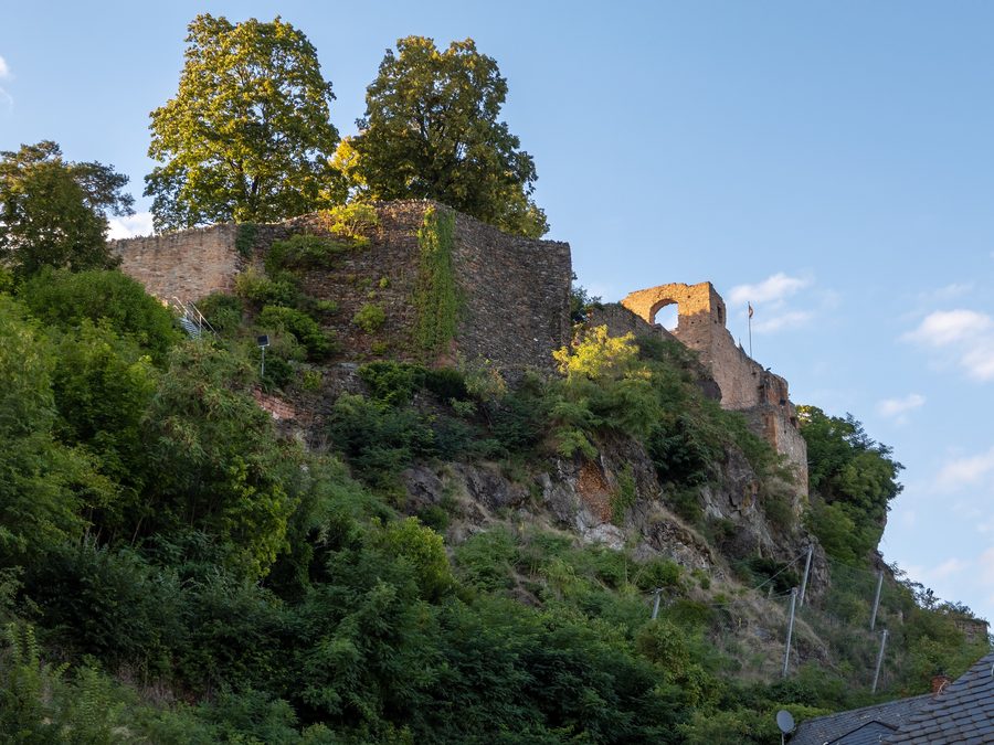Ruines du château de Sarrebourg à Sarrebourg, en Rhénanie-Palatinat