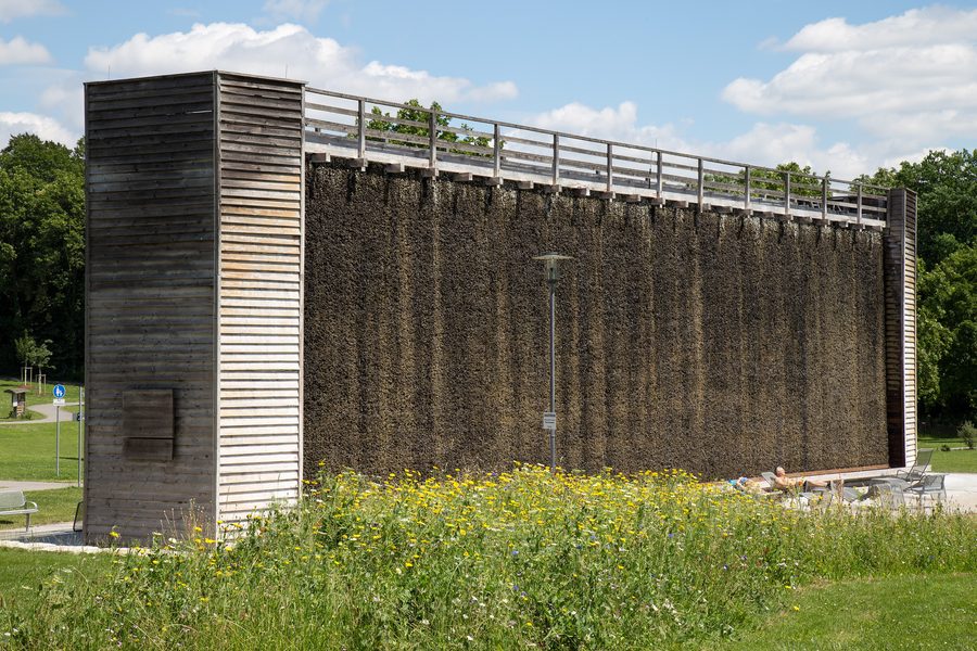 Ouvrage de graduation dans le jardin des salines de Bad Rappenau