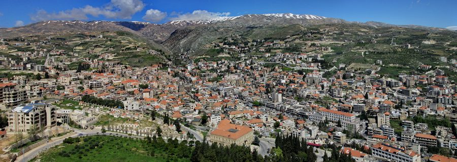 Zahlé dans la plaine de la Bekaa au Liban
