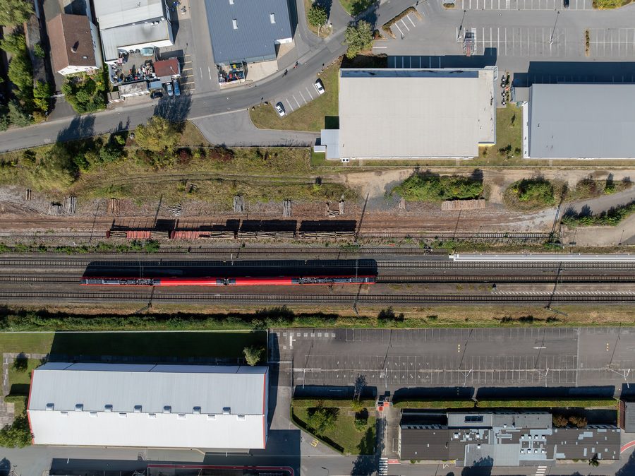 Orthophoto de la gare d’Ebelsbach-Eltmann