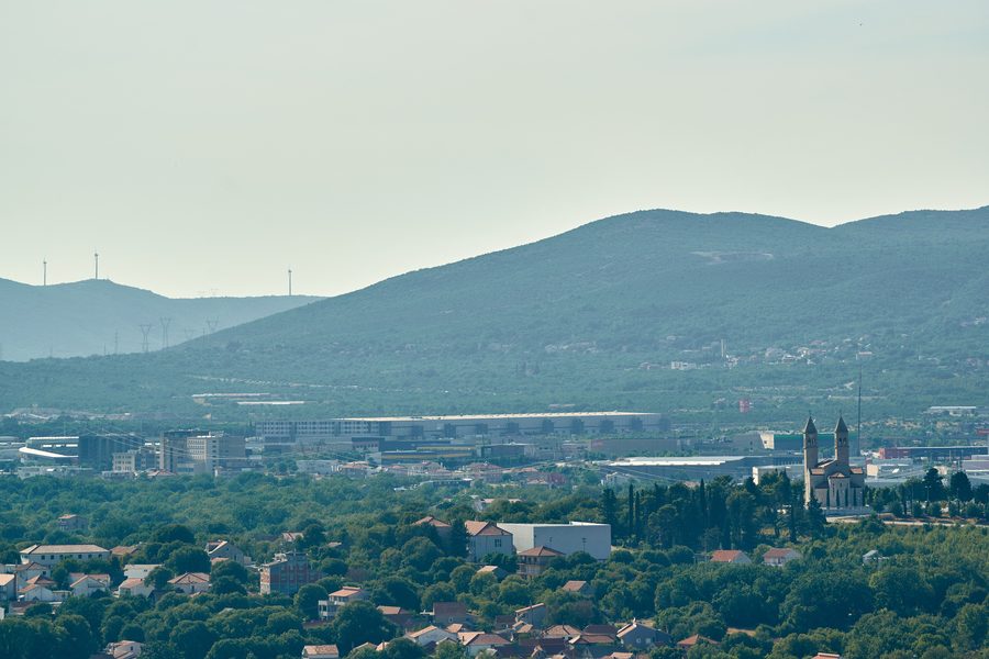 Vue de Dugopolje dans le comitat de Split-Dalmatie