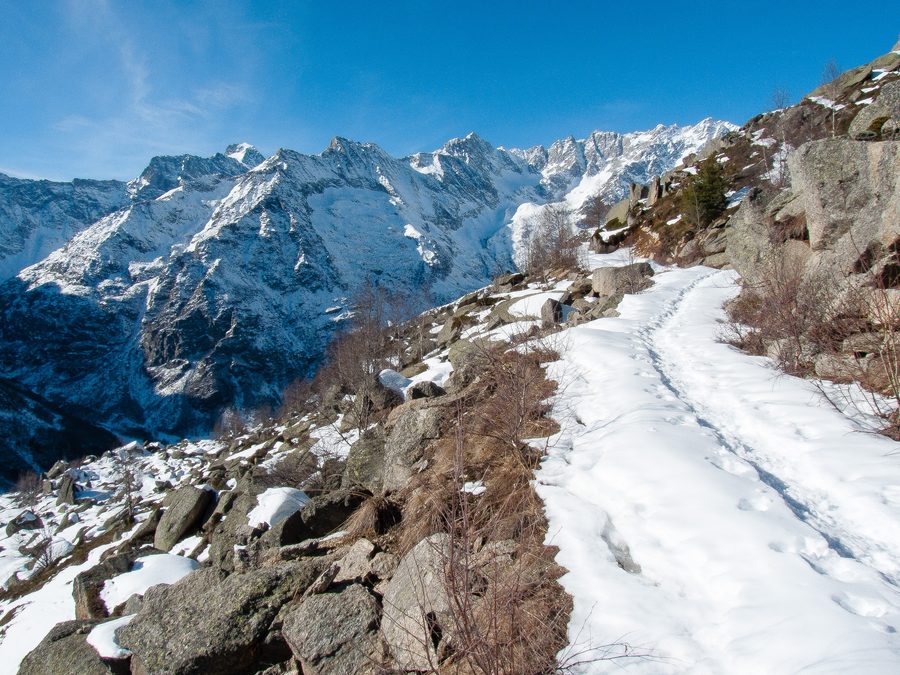 Paysage de montagne dans le Val Grande dans les vallées de Lanzo