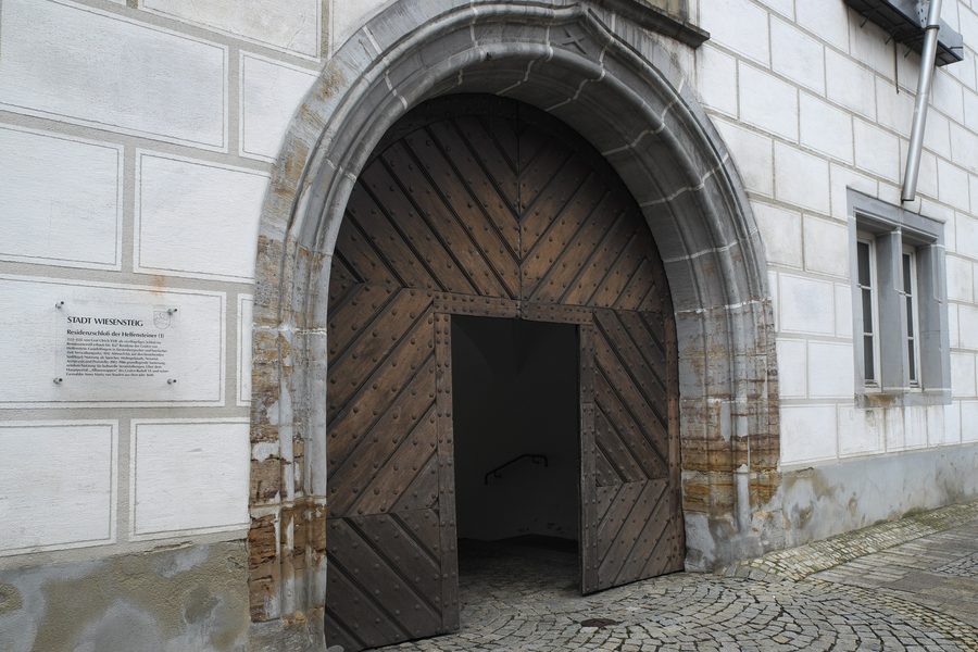 Entrée cochère du château à Wiesensteig