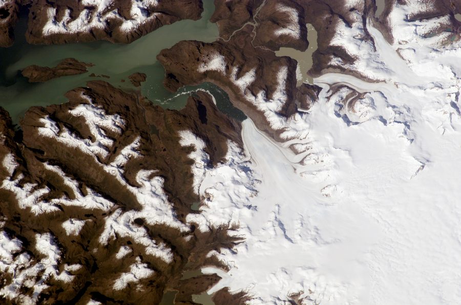Glacier Jorge-Montt dans le champ de glace de Patagonie méridionale au Chili
