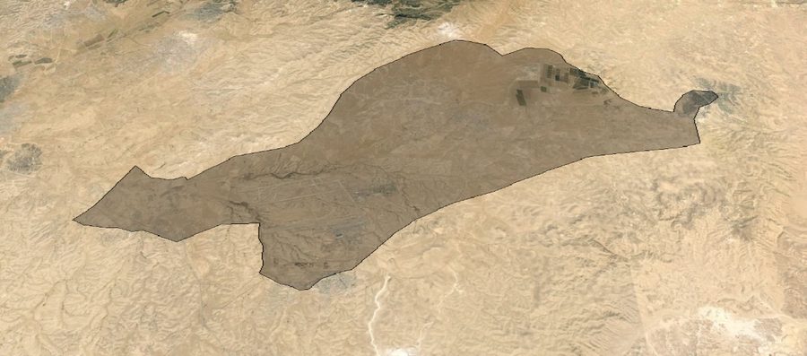 Vue sur le désert dans la vallée d’Arad en Israël