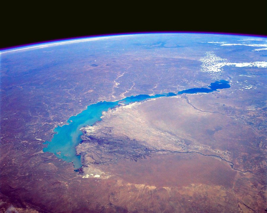 Lac Balkhach dans la région de Karaganda