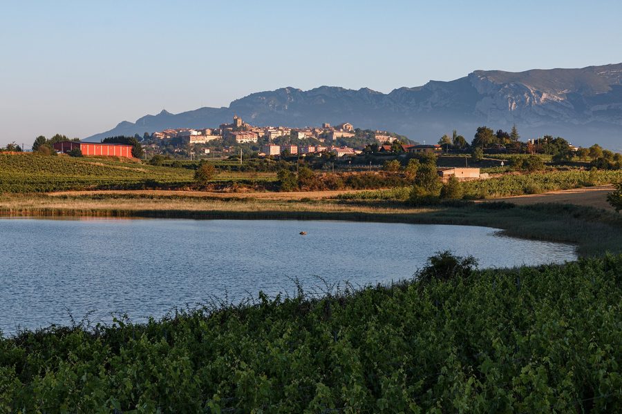 Lagune de Carralogroño dans la zone des Lagunas de Laguardia