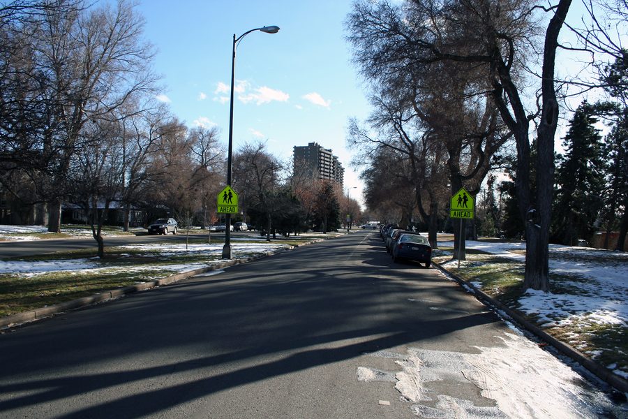 South Marion Parkway dans un quartier historique de Denver, Colorado