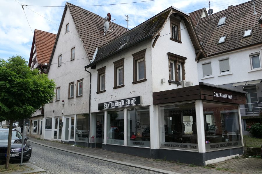 Maisons historiques à colombages et d’habitation sur la Neckarsteige à Nürtingen