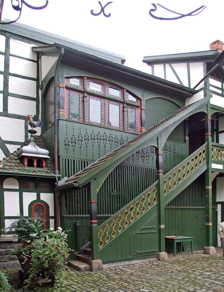 Maison historique à colombages datant de 1596 à Meiningen