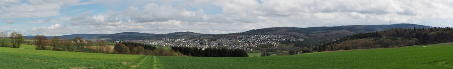 Vue panoramique sur Taunusstein en Hesse