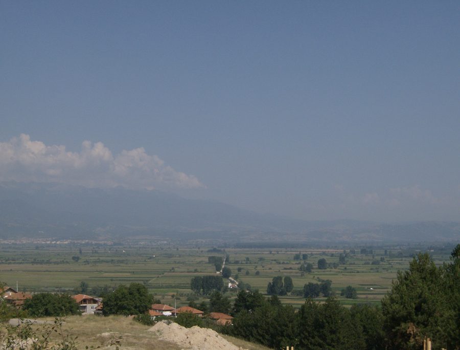 Vallée de Gotse Delchev vue depuis Hadzhidimovo