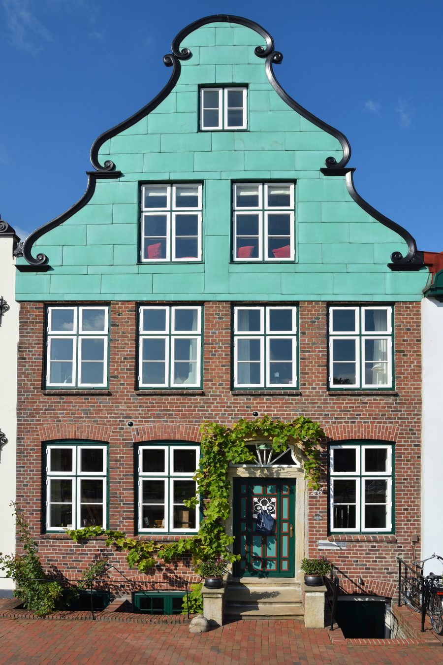 Maison bourgeoise historique du XVIIIe siècle au port de Glückstadt