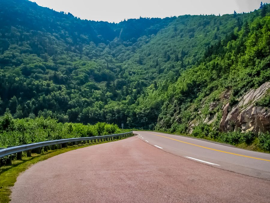 Paysage côtier à Cape Breton en Nouvelle-Écosse