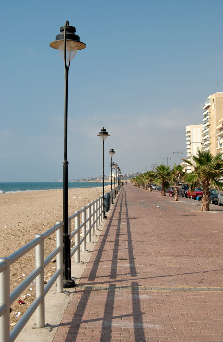 Promenade du front de mer à Saïda au Liban