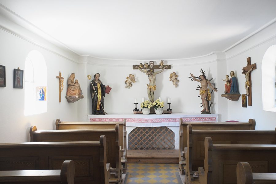 Chapelle catholique Sainte-Anne à Oedenstockach, un quartier de Putzbrunn dans l’arrondissement de Munich