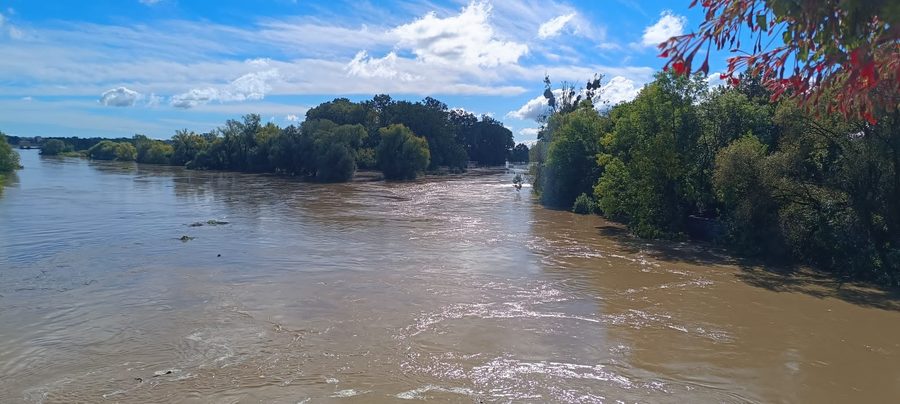 Confluence de l’Osobłoga et de l’Odra à Krapkowice