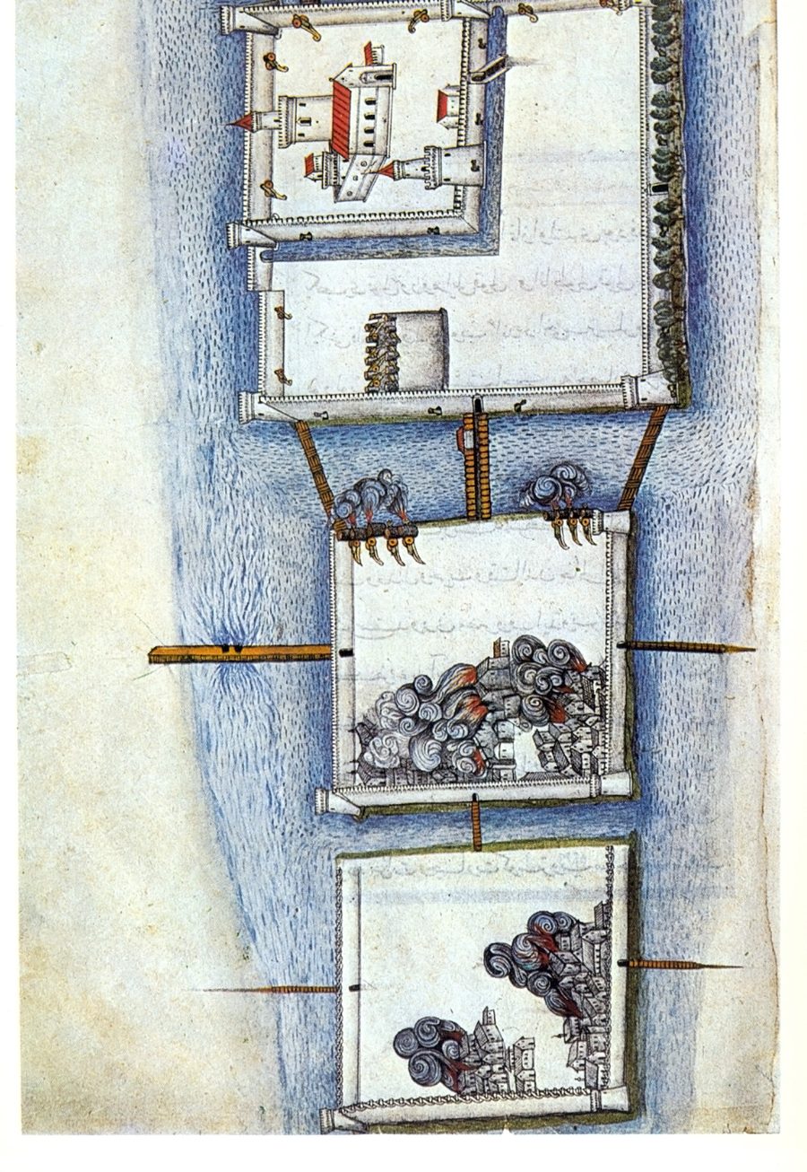 Représentation historique du déroulement du siège de Szigetvár en 1566