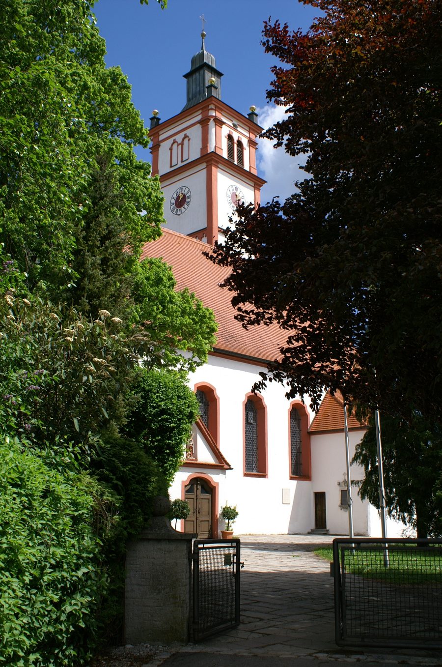 Église paroissiale Saint-Martin à Lamerdingen, vue depuis le sud-ouest