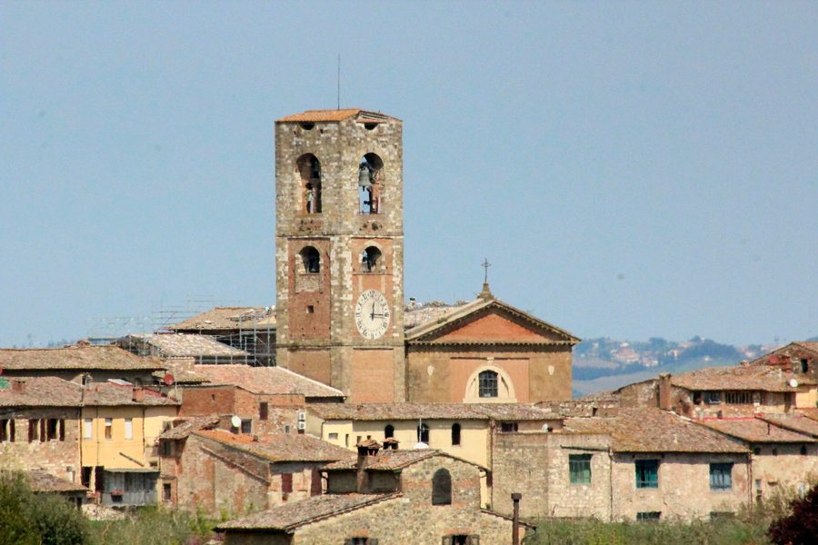 Panorama du Duomo à Colle Alta, Colle di Val d'Elsa, Toscane
