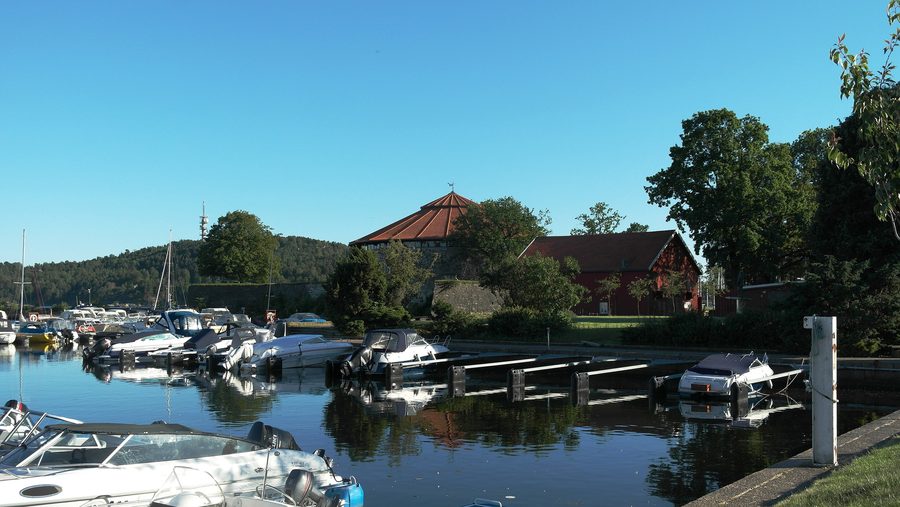 Forteresse de Christiansholm au bord du front de mer à Kristiansand.