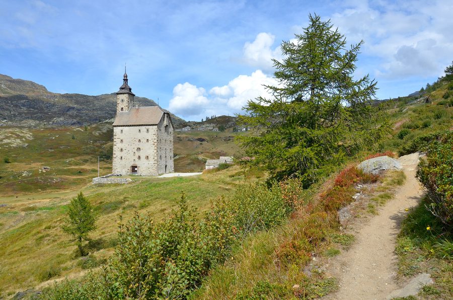 Stockalperweg près de l’ancien hospice sur la route du col du Simplon