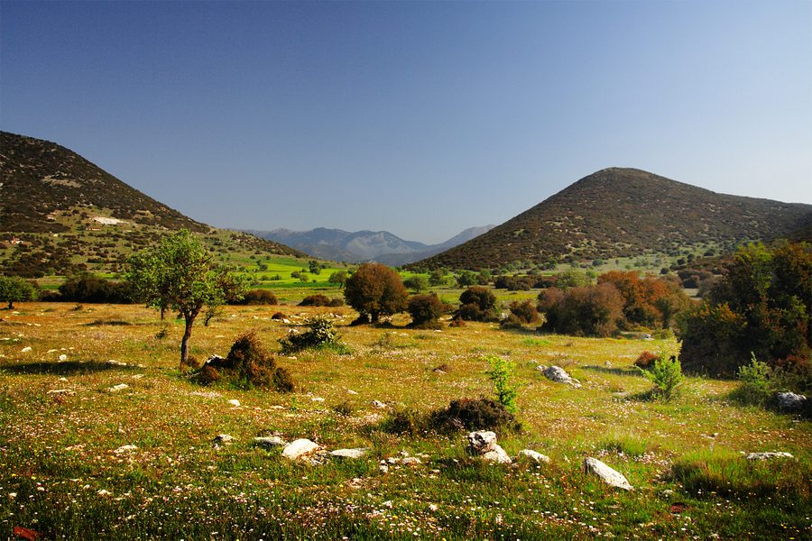 Paysage montagneux en Arcadie dans le Péloponnèse