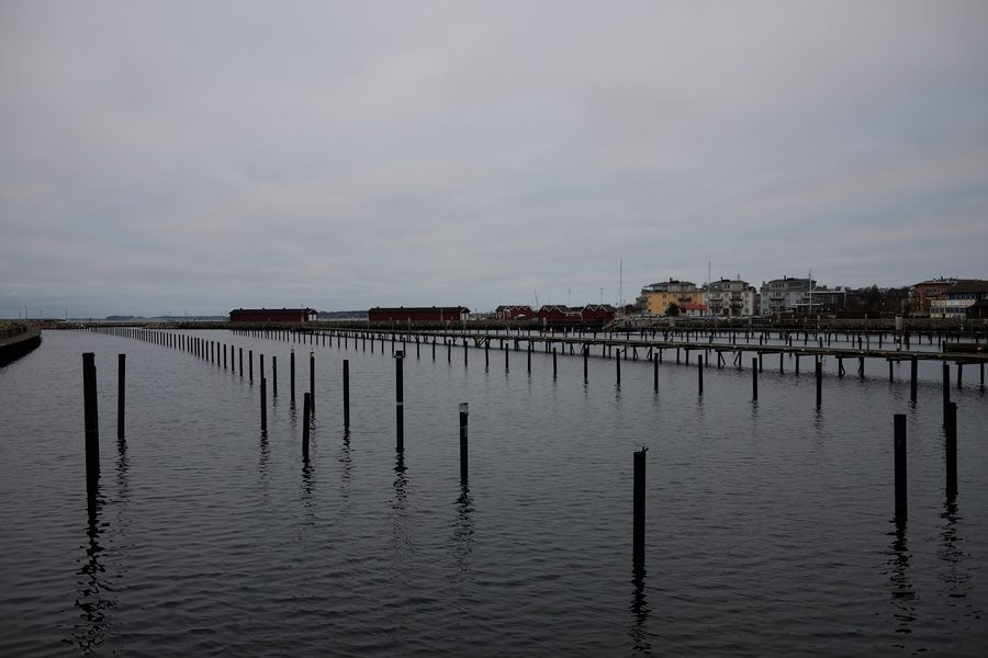 Port de Lomma sur la côte suédoise