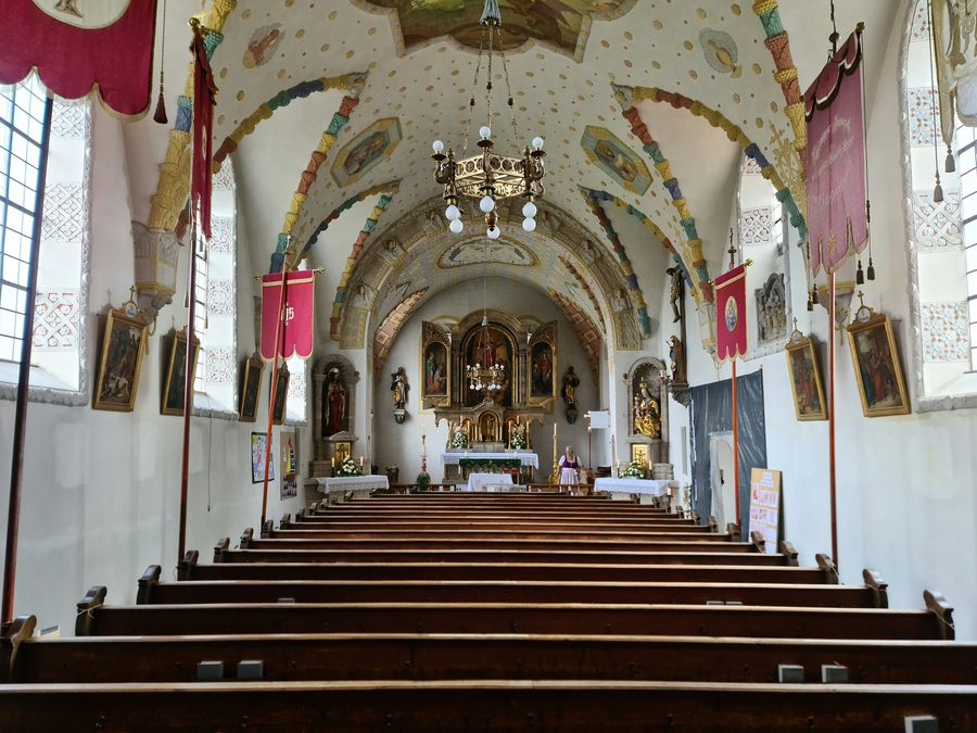 Intérieur de l’église paroissiale Saint-Magnus à Huglfing