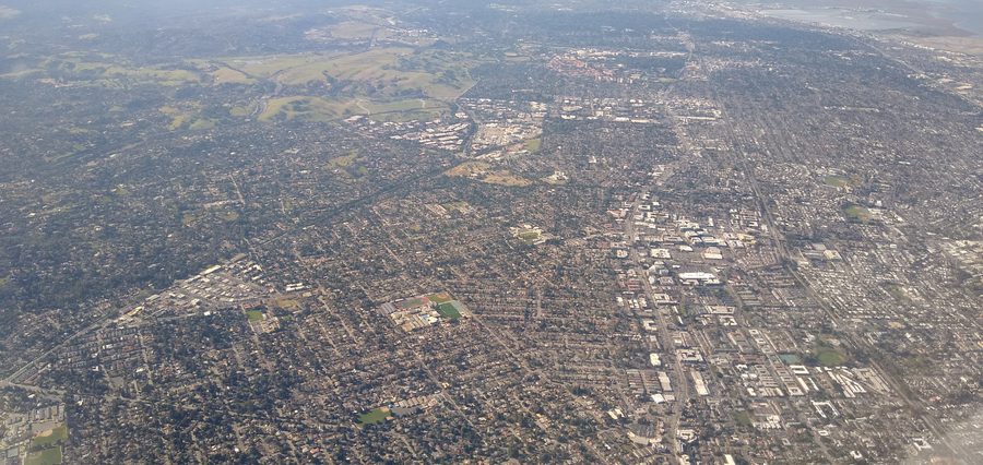 Photographie aérienne de Los Altos, Californie