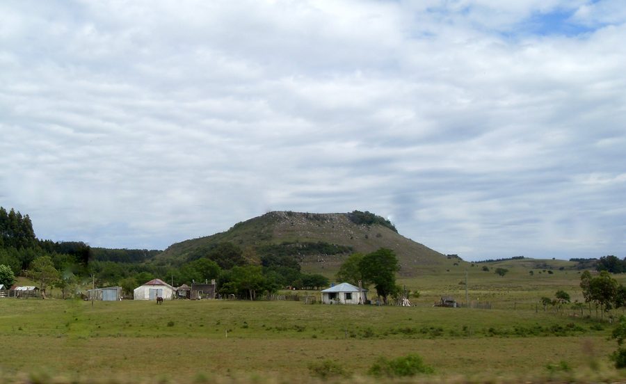 Paysage vallonné dans l’intérieur des terres de Rivera