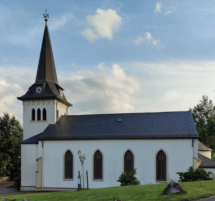 Église évangélique à Heidberg, un quartier de la commune de Reichshof
