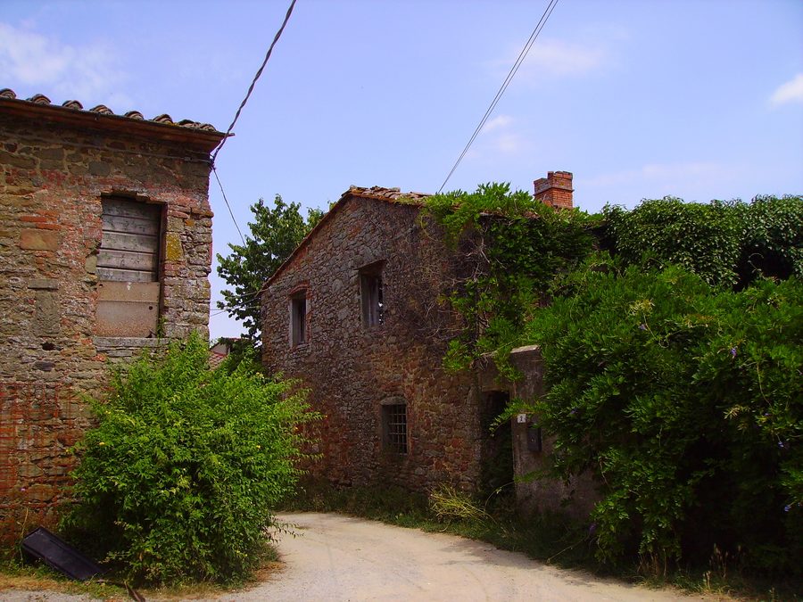 Vue de Solata, un village sur les collines de Bucine