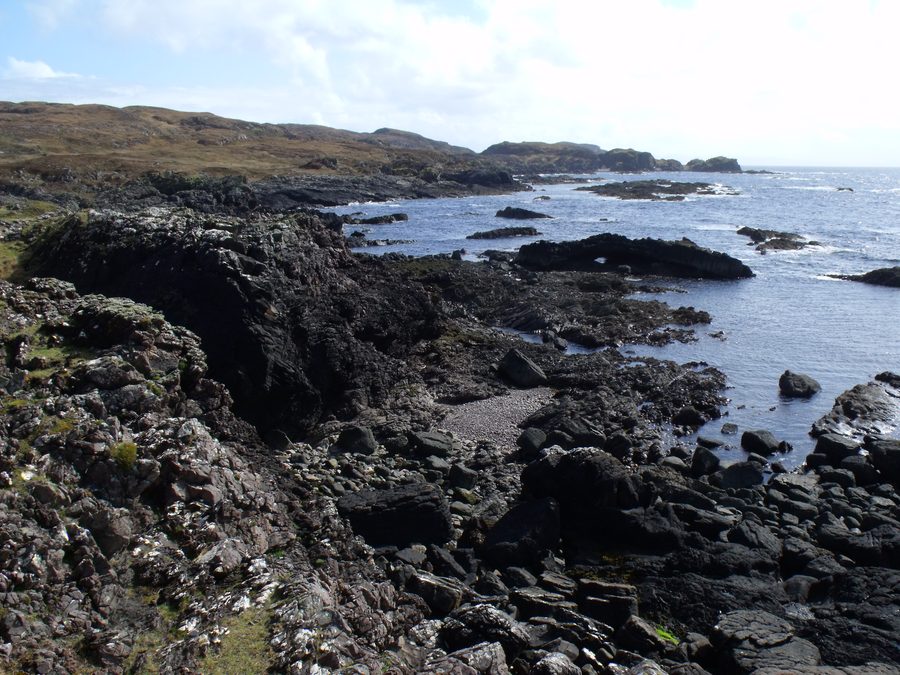 Littoral au sud de Rubh' an Iasgaich à Aird of Sleat