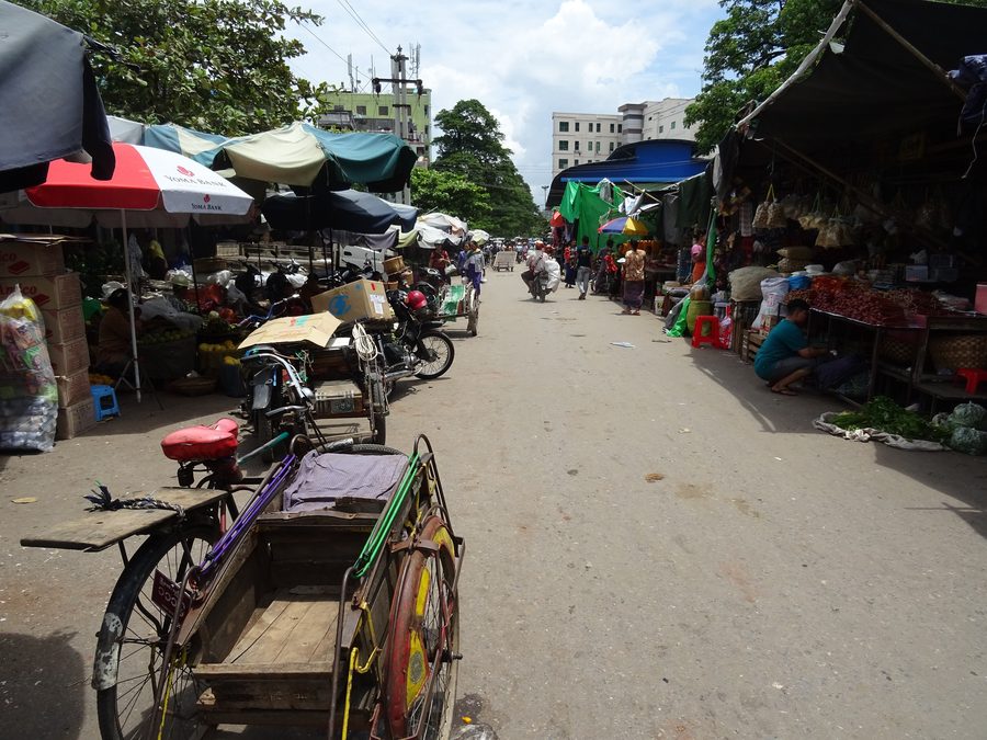Marché Zeigyo à Mandalay