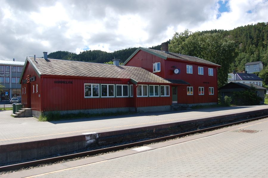Gare de Hommelvik à Malvik, Norvège