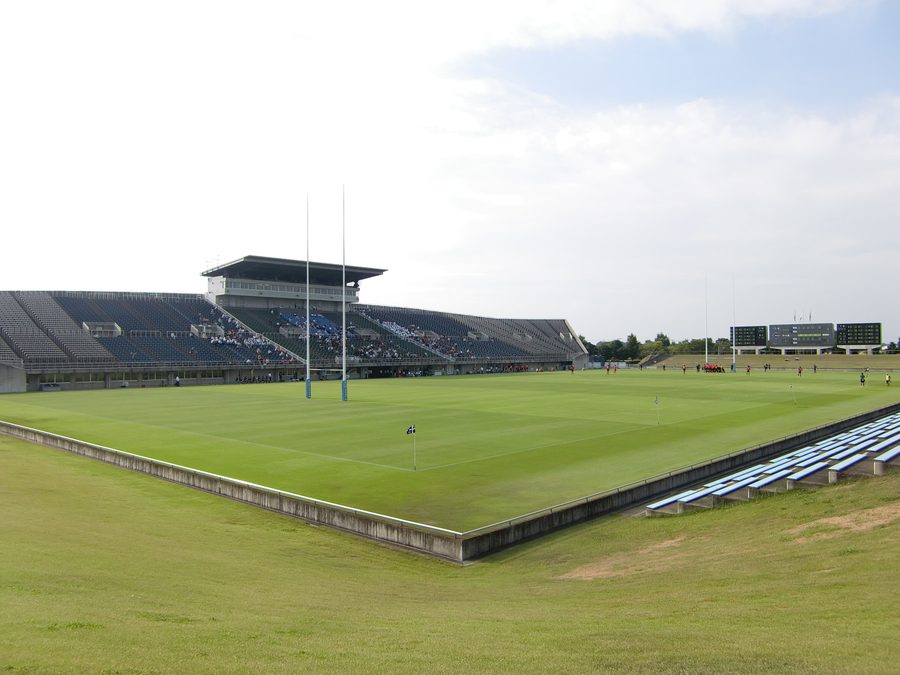 Kumagaya Rugby Stadium in Kumagaya, Saitama, Japan