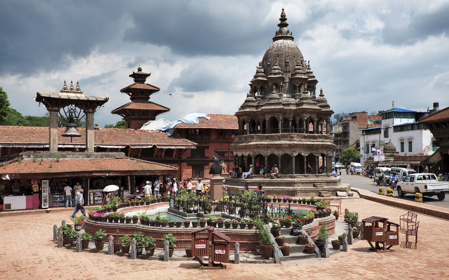 Place historique dans la vallée de Katmandou au Népal