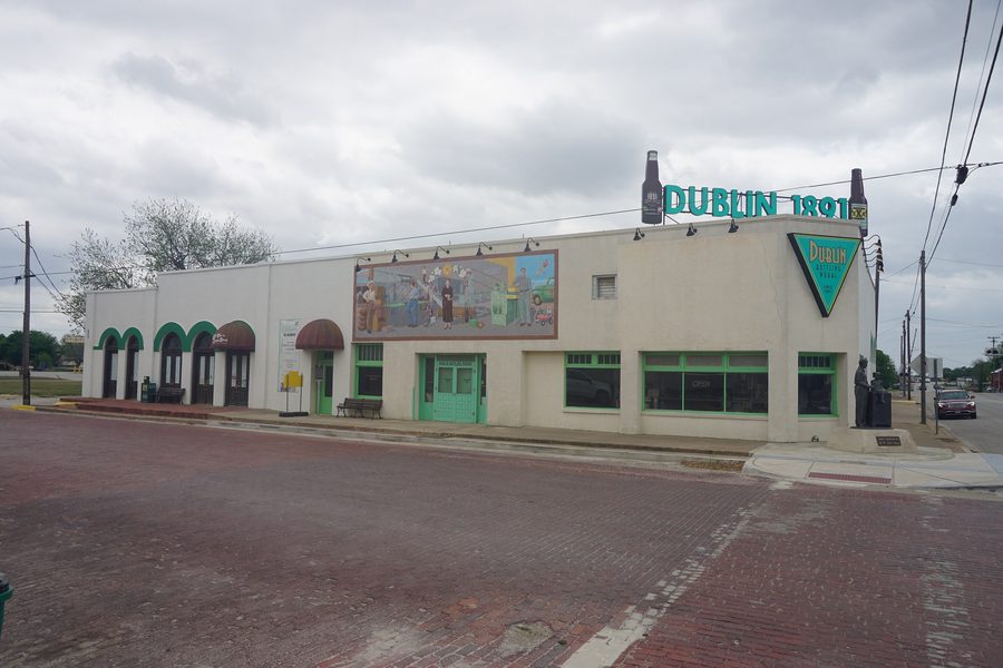 Historisches Gebäude der Dublin Bottling Works in Dublin, Texas