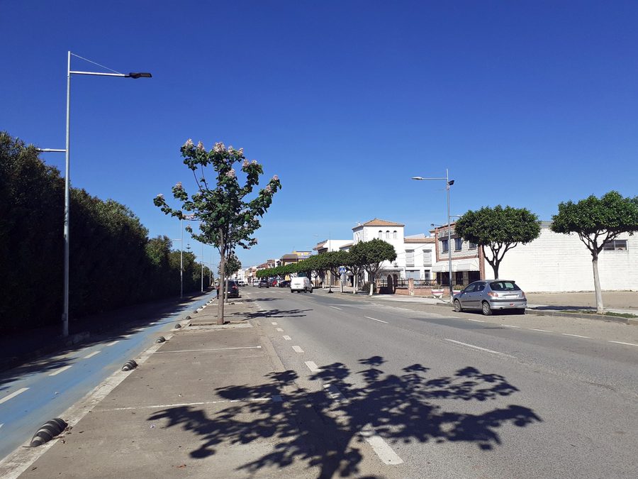 Avenida de Sevilla à Los Rosales, dans la commune de Tocina