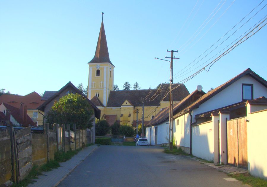 Église luthérienne à Șura Mare dans le județ de Sibiu, Roumanie