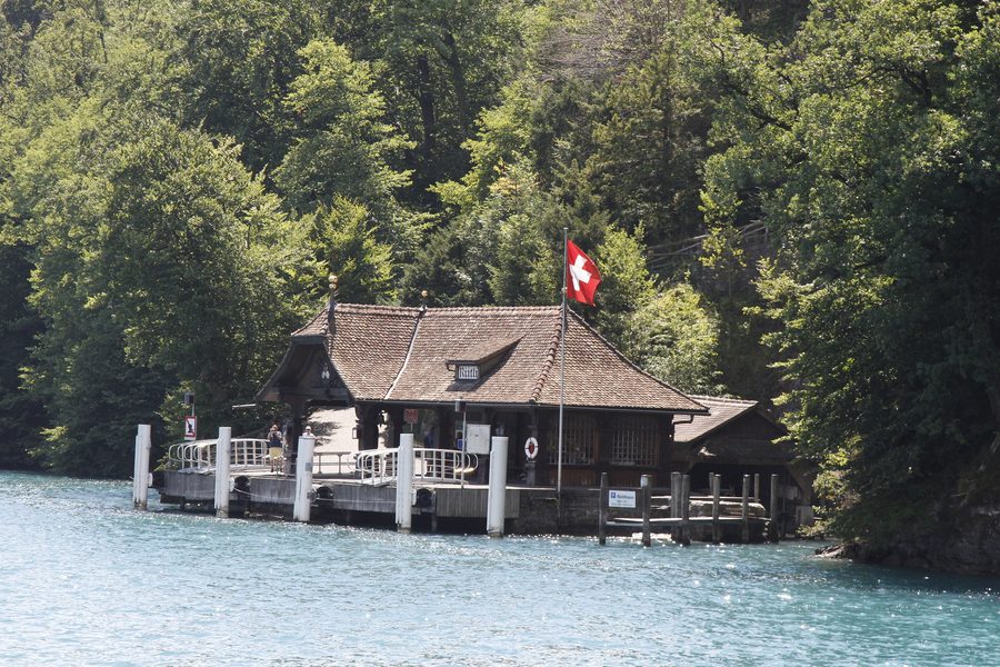 Débarcadère au Rütli sur le lac des Quatre-Cantons